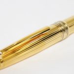 Montblanc Sterling Gold Vermeil Fountain Pen Double Broad