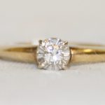 Illusion Head Diamond Solitaire Engagement Ring - 0.10ct.