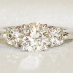 Three Stone Diamond Ring - 1.92ct. Total Weight