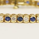 Sapphire and Diamond Tennis Bracelet