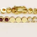 Diamond and Ruby Tennis Bracelet