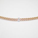 M.A. Reich Rose Weave Chain with Diamonds