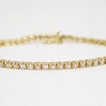 Box Link Diamond Tennis Bracelet