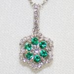 Emerald and Diamond Pendant
