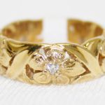 Jabel Diamond Flower Wedding Band