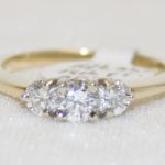 Diamond Three Stone Ring - 0.73 ct. Total Weight