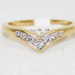Diamond Chevron Wedding Band - 0.20 Total Diamond Weight