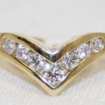 Diamond Chevron Wedding Band - 0.51 Total Diamond Weight