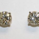 Diamond Stud Earrings - 2.49 ct. Total Weght