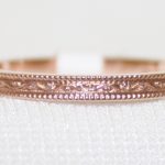 Jabel 1.9mm Seamless Engraved Rose Gold Band