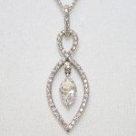White Gold Infinity Diamond Pendant - 1.31ct. Total Weight