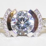 John Atencio Stella Semi-Mount Engagement Ring 1.5ct Center