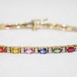Dilamani Rainbow Sapphire and Diamond Bracelet - 7.50 ct. TW