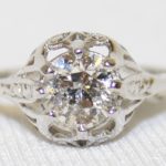 White Gold Diamond Solitaire - 1.00 ct.