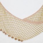 Yellow Gold Bib Style Necklace