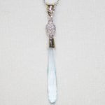John Atencio Catalina Blue Topaz and Diamond Pendant