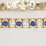 Citra Sapphire and Diamond Tennis Bracelet