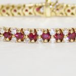 Ruby and Diamond Tennis Bracelet