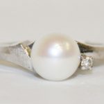 Pearl and Diamond Ring