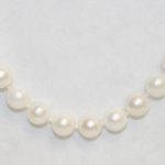 6mm Yellow Gold Pearl Necklace