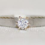 White Gold Diamond Solitaire Ring - 0.22ct.