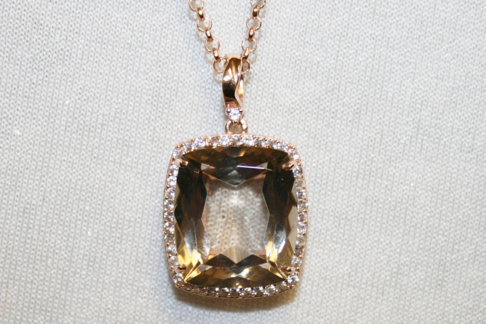 Sterling Silver Smoky Topaz Necklace – An American Metalsmith