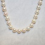 Round Cultured Pearl Necklace 17.5"