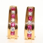 Ruby and Diamond Earrings