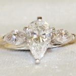Three Stone Pear Shaped Diamond Ring - 1.81ct. Total Diamond Weight