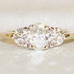 Oval Brilliant Cut Diamond Three Stone Ring - 1.83ct. Total Weight