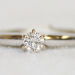 White Gold Diamond Solitaire - 0.13ct.