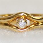 Yellow Gold Diamond Ring - 0.05ct.