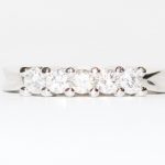 White Gold Diamond Wedding Anniversary Band - 0.57ct TW