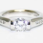 Steven Kretchmer Tension Setting with Channel Set Diamond Shank