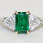 Emerald and Diamond Ring - 1.04ct.