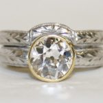 Simon G. Wedding Ring Set - 1.37ct. Center