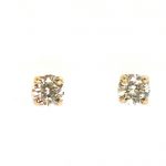 White Gold Diamond Stud Earrings - 1.48ct. TW