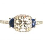 Tacori Diamond and Sapphire Engagement Ring