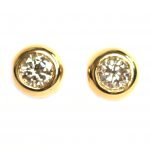 Yellow Gold Diamond Stud Earrings - 2.04ct. TW