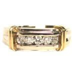 Two Tone Wedding Band - 0.75ct TW