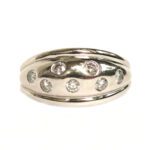 White Gold Diamond Dome Ring - 0.70ct TW