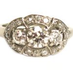 Antique Three Stone Diamond Ring