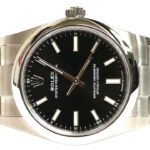 Rolex Oyster Perpetual 34mm Non-Date Black Dial Watch