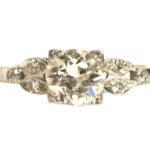 Vintage Platinum Diamond Ring - 1.26 ct.