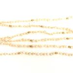 Freshwater Pearl and Gold Bead Necklace 36"
