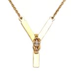 Diamond Accent Letter Y Necklace