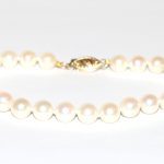 7mm Cultured Pearl Bracelet 14kt Yellow Gold Clasp