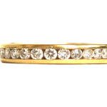 Yellow Gold Channel Set Diamond Band - 0.50ct TW