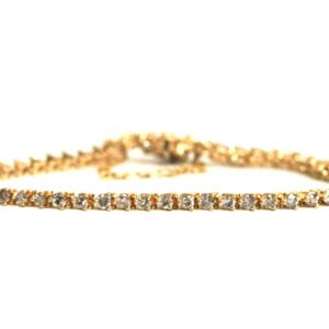 Yellow Gold Diamond Tennis Bracelet - 2.75ct TW