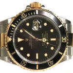 Rolex Two Tone Submariner 40mm Black Dial with Date